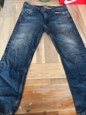 Levi's Men's Straight Dark Wash Blue Jeans